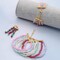 540Pcs Slider Clasp Kit, Beading Tube Slide Cord (6 Sizes, Gold)